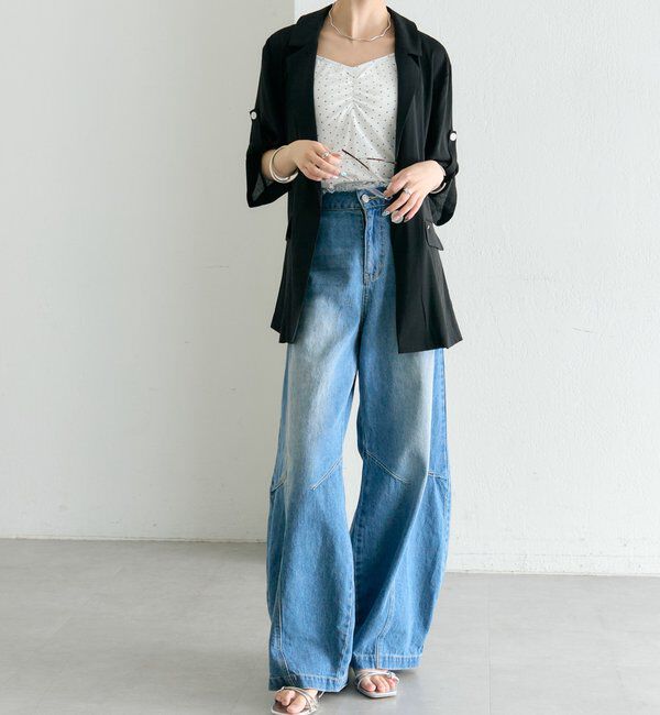  「シアー半袖ジャケット」|その他|