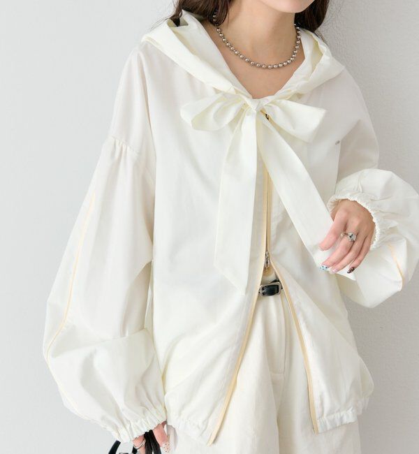  「ボウタイフーディブルゾン」|ブルゾン・スタジャン|