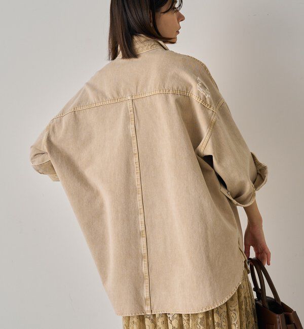  「ダメージデニムシャツ」|シャツ・ブラウス|