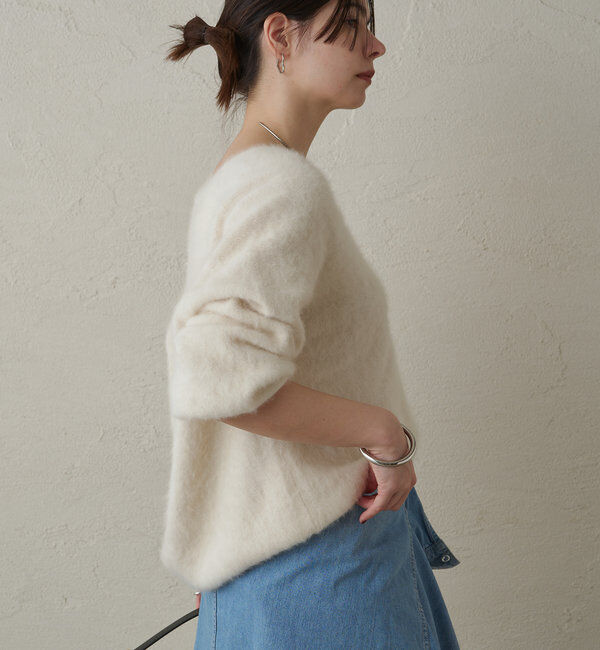  「FURカシミヤVニット」|ニット・セーター|
