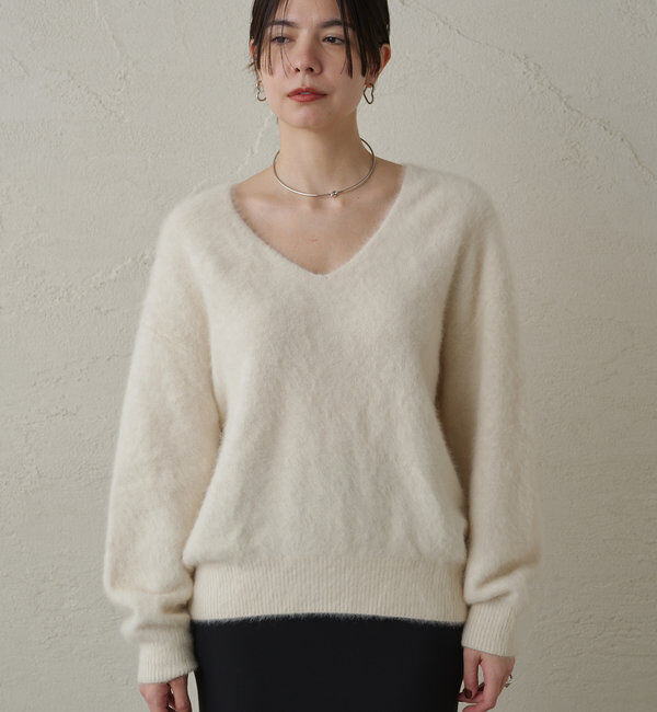  「FURカシミヤVニット」|ニット・セーター|