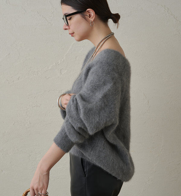  「FURカシミヤVニット」|ニット・セーター|