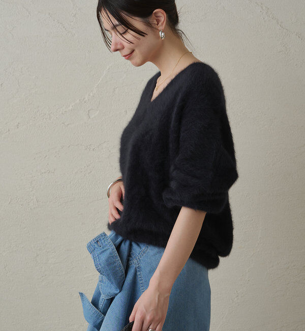  「FURカシミヤVニット」|ニット・セーター|