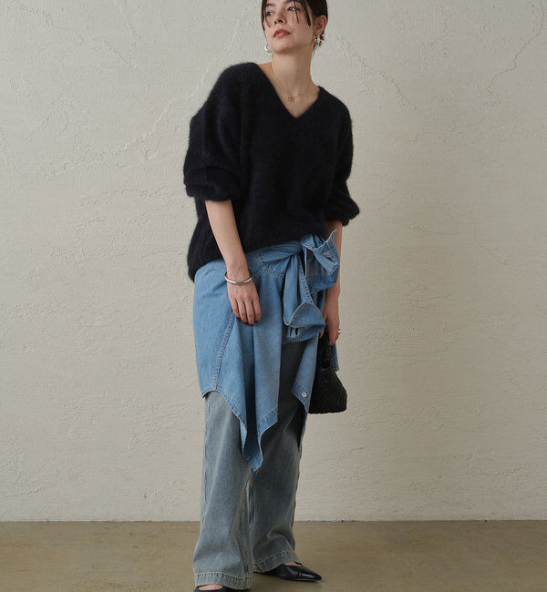  「FURカシミヤVニット」|ニット・セーター|