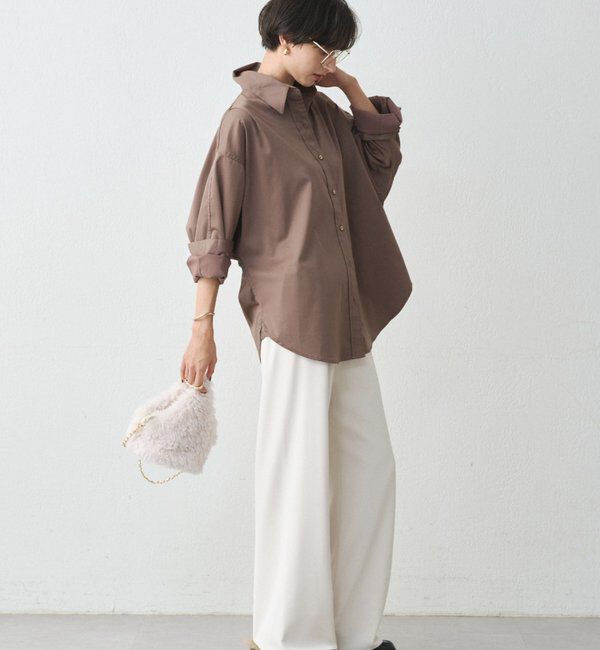  「サテンBIGシャツ」|シャツ・ブラウス|