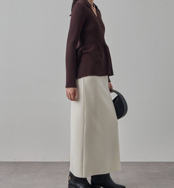  「【Lサイズも登場！】ポンチZIPタイトスカート」|スカート|