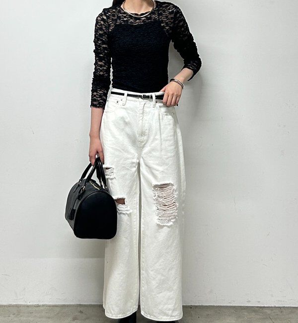  「ワイドデニムパンツ」|デニム|