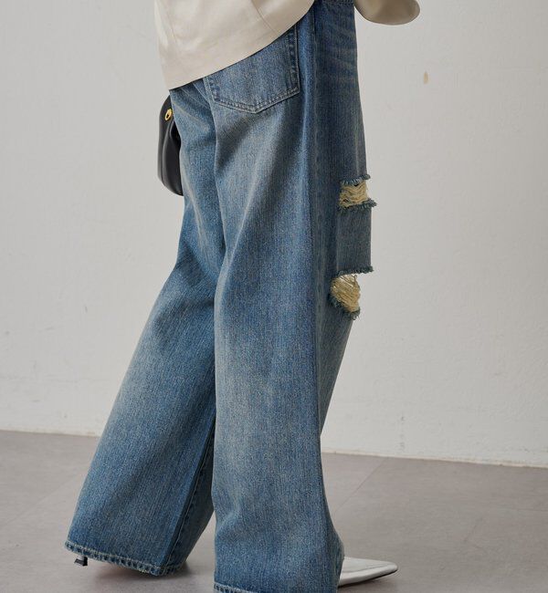  「ワイドデニムパンツ」|デニム|
