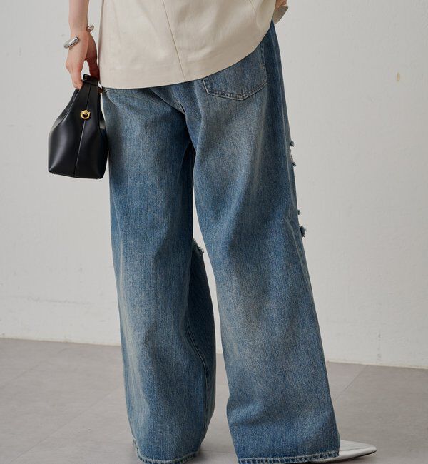  「ワイドデニムパンツ」|デニム|