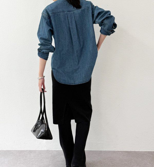  「デニムボウタイブラウス」|シャツ・ブラウス|