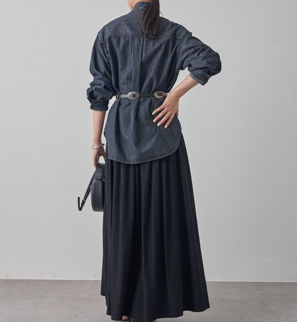  「デニムボウタイブラウス」|シャツ・ブラウス|