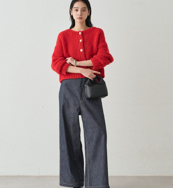  「ハイウエストデニムパンツ」|デニム|