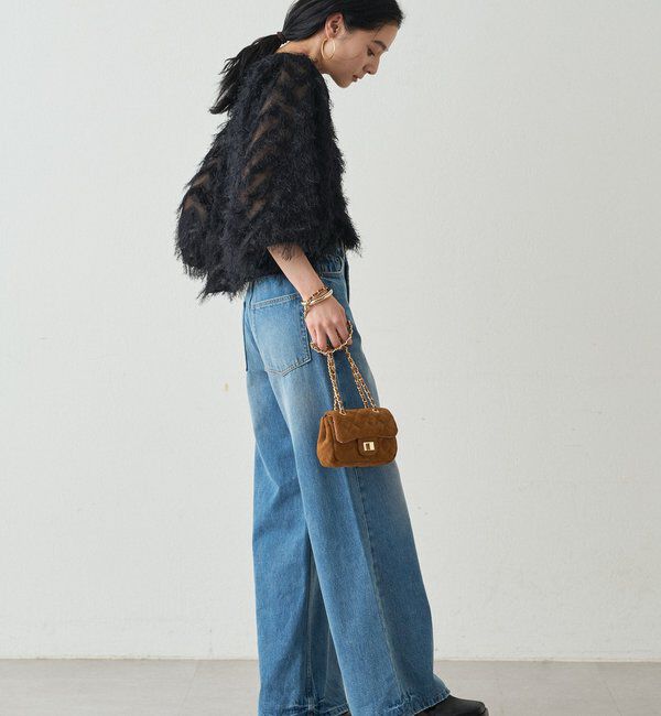  「ハイウエストデニムパンツ」|デニム|