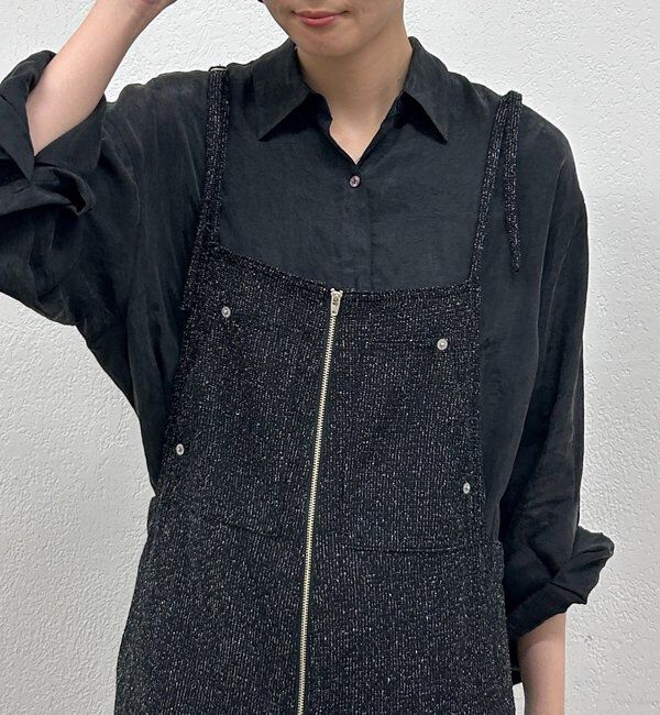  「とろみシャツ」|シャツ・ブラウス|ブラック