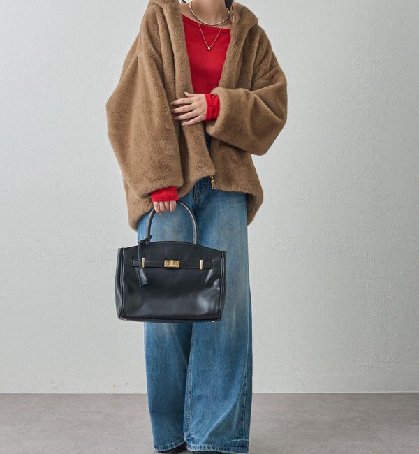  「フードフェイクファーブルゾン」|ベスト・ジレ|