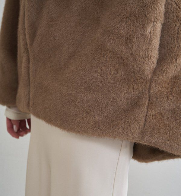  「フードフェイクファーブルゾン」|ベスト・ジレ|