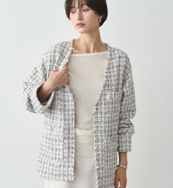  「ミックスツイードジャケット」|ベスト・ジレ|