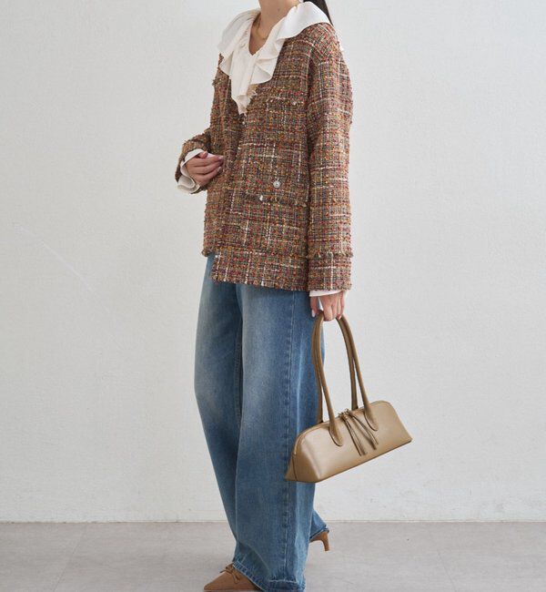  「ミックスツイードジャケット」|ベスト・ジレ|