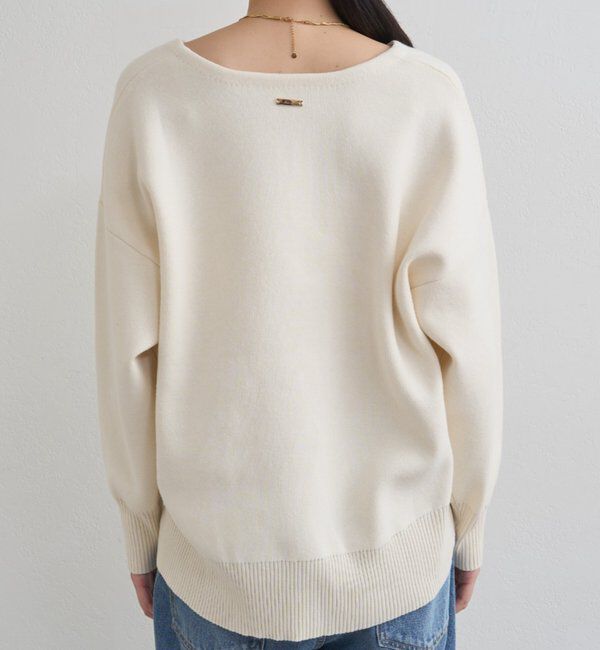  「【@_shirabe.s_コラボ】スウェットライクスキッパーニット」|ニット・セーター|