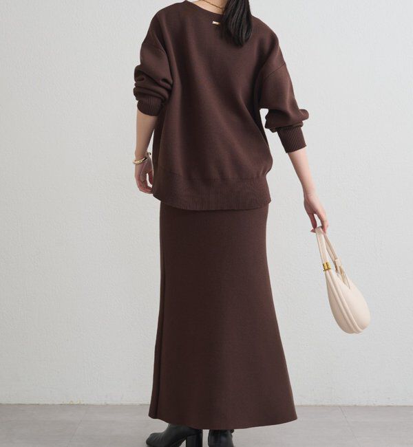  「【@_shirabe.s_コラボ】スウェットライクスキッパーニット」|ニット・セーター|