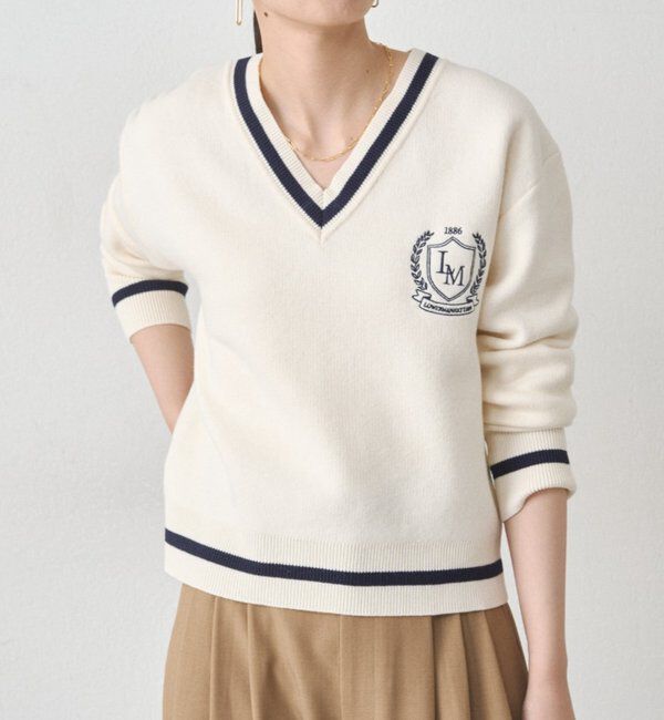  「チルデンショートニット」|ニット・セーター|オフホワイト