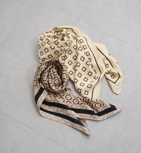  「【GALENA/ガレナ】ジオメトリックプリントスカーフ」|マフラー|