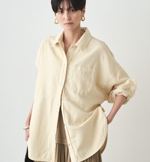  「スウィッチカラーデニムシャツ」|シャツ・ブラウス|