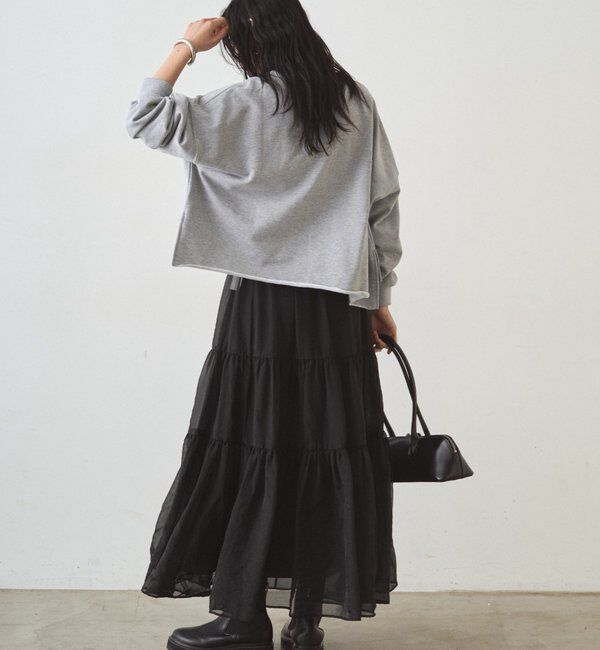  「オーガンジーティアードスカート」|スカート|