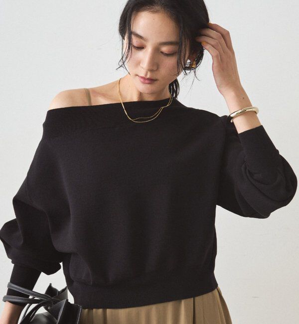  「ジョーゼットオフショルニット」|ニット・セーター|