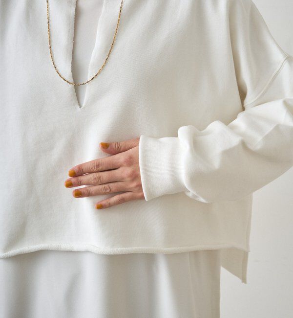  「スキッパーショートスウェット」|Tシャツ・カットソー|