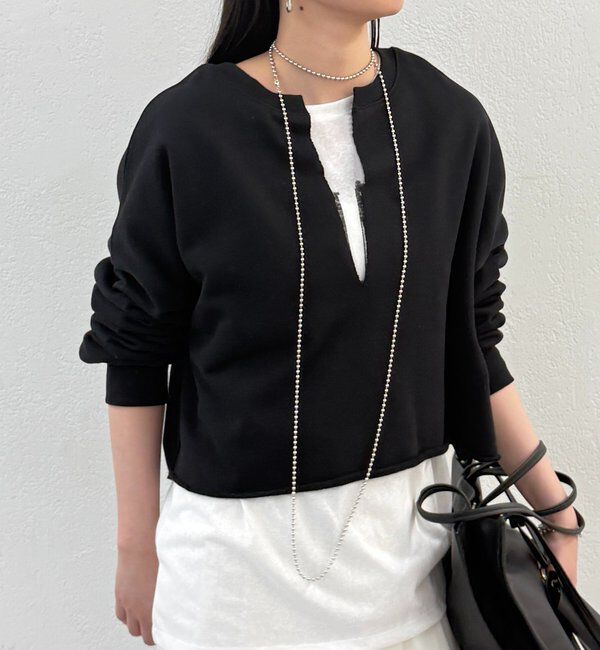  「スキッパーショートスウェット」|Tシャツ・カットソー|