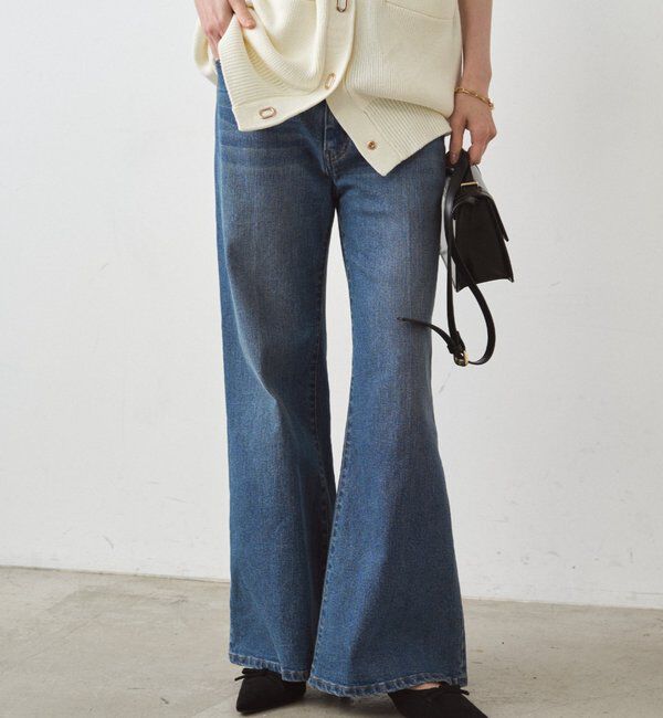  「デニムフレアパンツ2」|デニム|