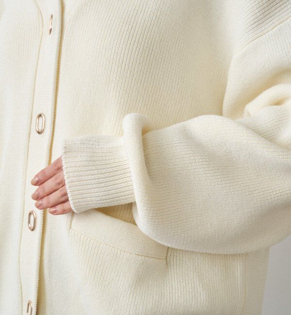  「ゴールドリングカーデ」|ニット・セーター|