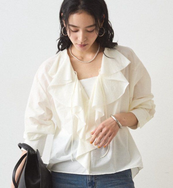  「フリルカラーブラウス」|シャツ・ブラウス|