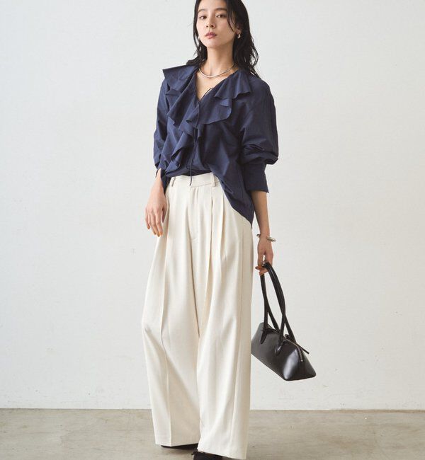  「フリルカラーブラウス」|シャツ・ブラウス|
