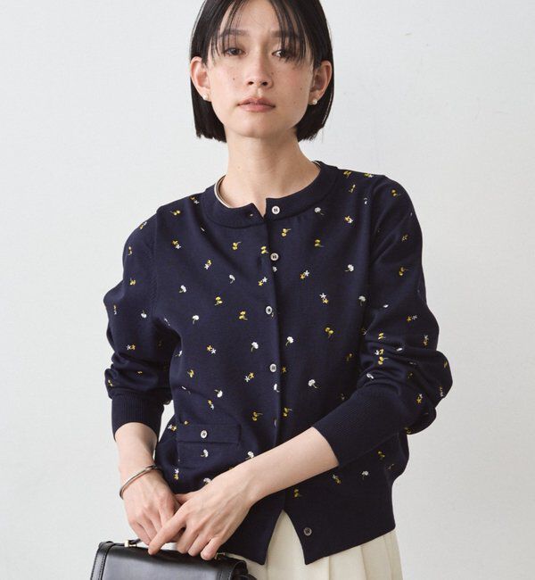  「コンパクトカーデ」|ニット・セーター|ミッドナイトブルー