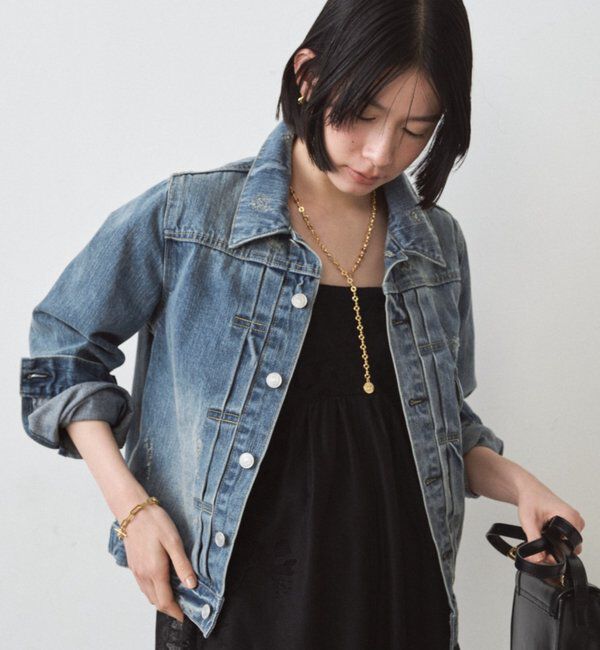  「ヴィンテージライクデニムジャケット」|ベスト・ジレ|