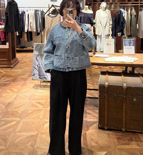  「【＠ld_risaコラボ】ジャージータックワイドパンツ」|チノ|