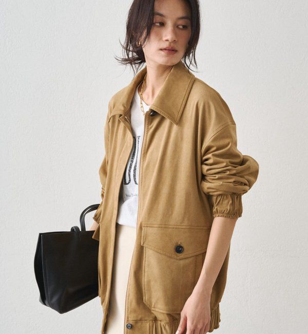  「フェイクスウェードブルゾン」|ブルゾン・スタジャン|