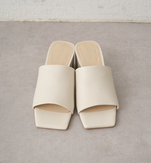  「【GALENA/ガレナ】スクエアミュール」|サンダル|