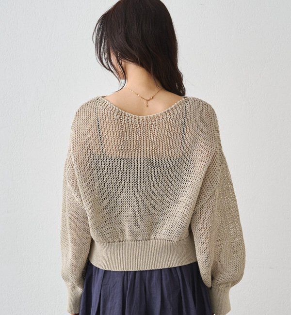  「クリスピーコットンショートニット」|ニット・セーター|