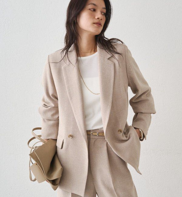  「【Atelier N5/アトリエヌメロサンク】ツイードWジャケット」|ベスト・ジレ|