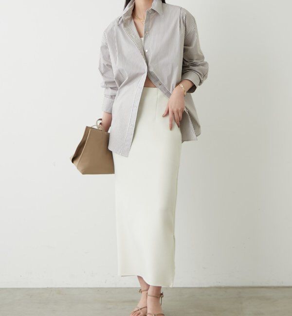  「ストライプBigシャツ」|シャツ・ブラウス|