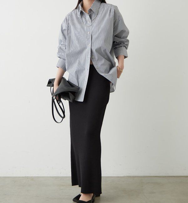  「ストライプBigシャツ」|シャツ・ブラウス|