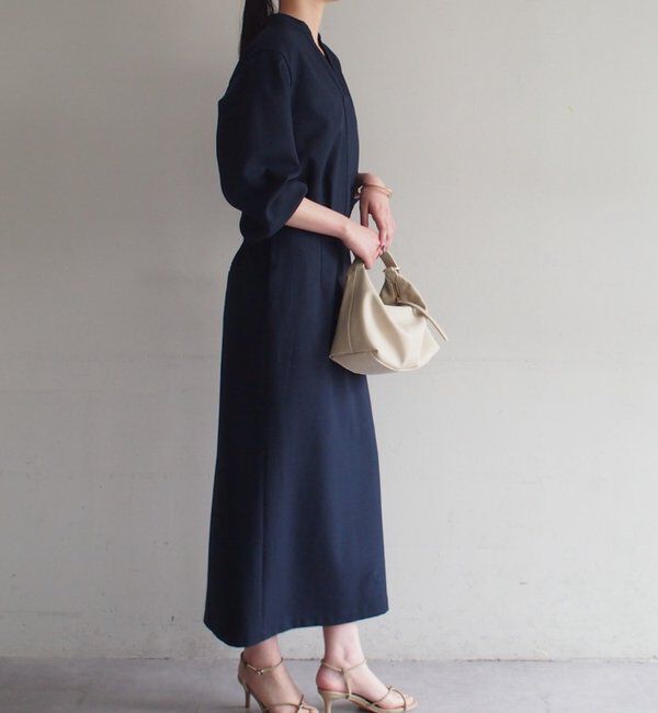  「リネンライクVワンピース」|ワンピース|