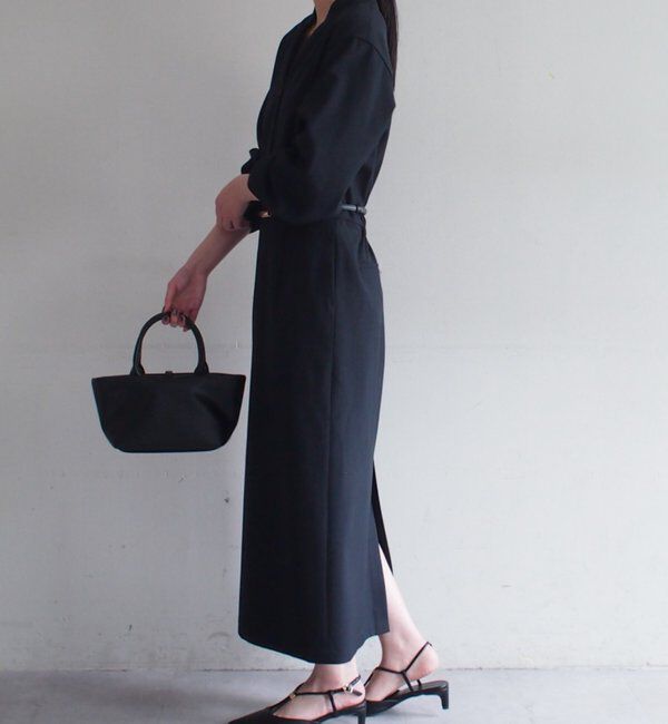  「リネンライクVワンピース」|ワンピース|