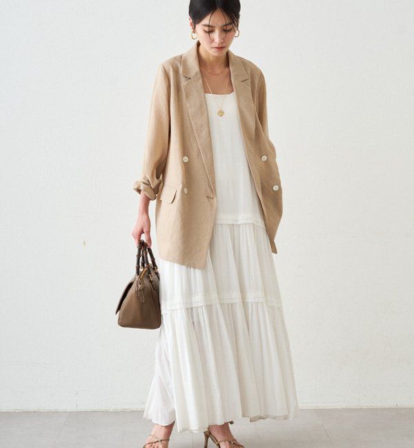  「リネンライクシアージャケット」|ベスト・ジレ|