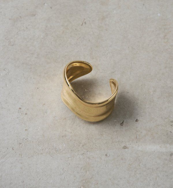  「【GALENA/ガレナ】ワイドウェーブバングル」|ブレスレット・バングル|ゴールド