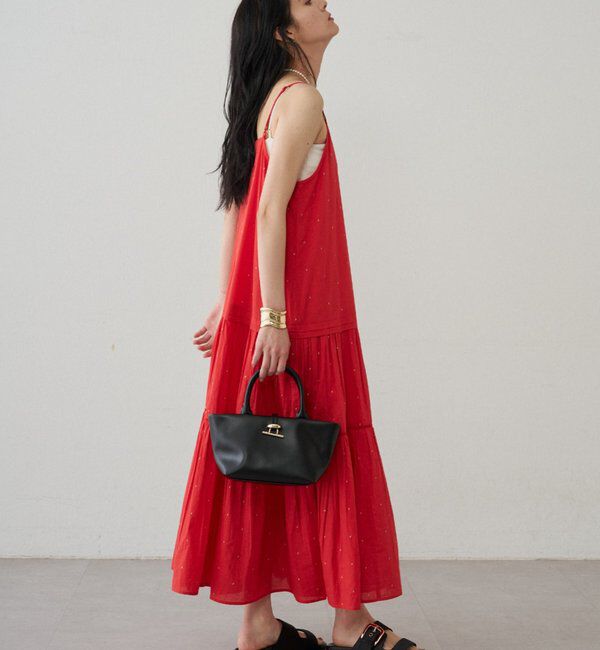  「【INDIA】刺繍ティアードキャミワンピース」|ワンピース|