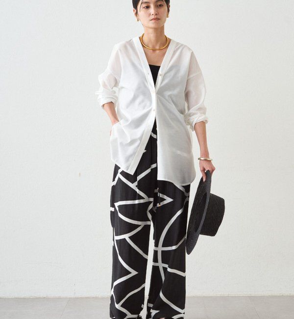  「バイヤスロングブラウス」|シャツ・ブラウス|